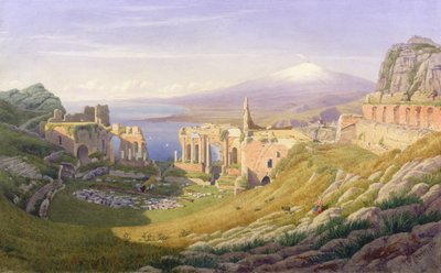 Taormina, Sicily, 1876 by William J. Ferguson